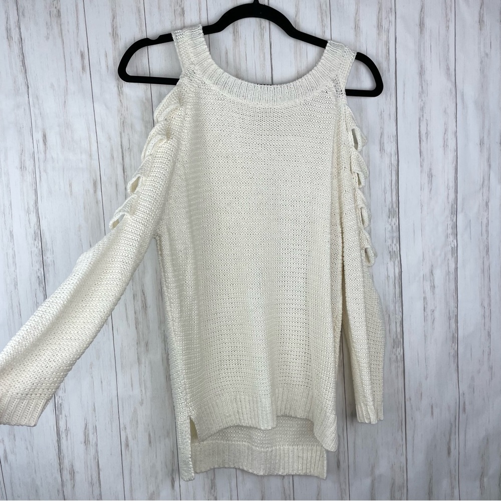LF Pippa Lynn cut out ivory sweater